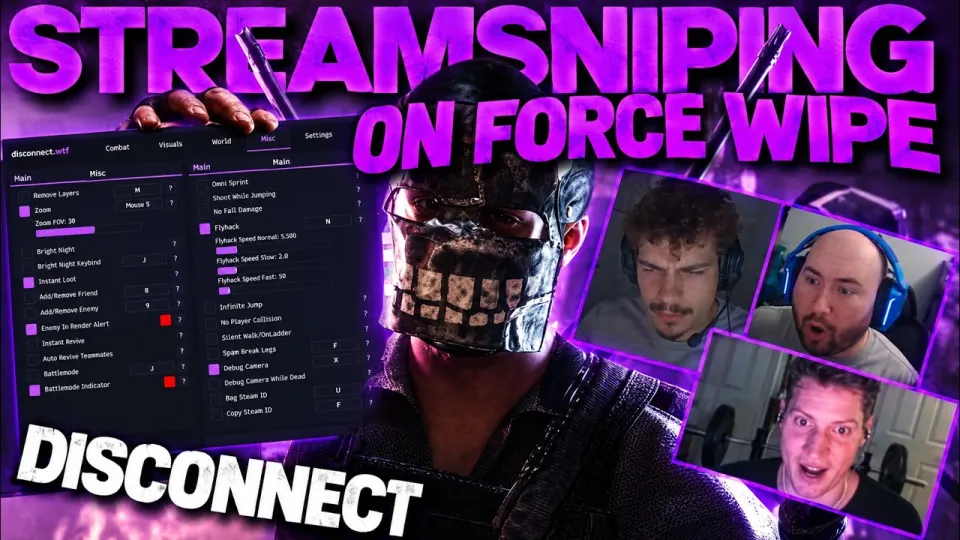 I Stream Sniped Rust Streamers With RUST CHEATS On FORCE WIPE...